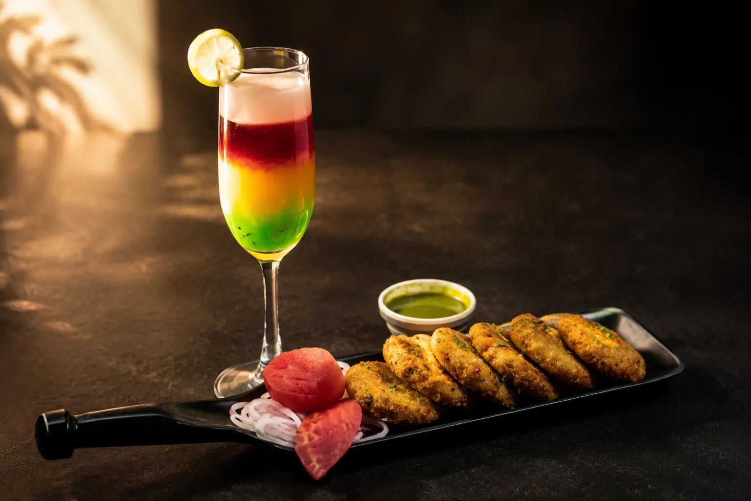 Veg Galouti & Mocktail